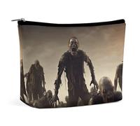 KTNML Trousse de maquillage portable à fermeture éclair pour de nombreux zombies - Facile à transporter - Pour femme - 17,3 x 15 cm, De nombreux zombies, 6.8*5.9 in