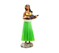 Ktnyl Figurine de tableau de bord, voiture mobile Vahine, danseuse de voiture hawaïenne, tableau de bord, peut être utilisé pour les tableaux de bord de voitures, fêtes, etc. (C)
