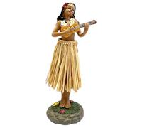 Ktnyl Figurine Tableau Bord, Vahine Voiture Qui Bouge, Danseuse Hawaïenne, Peut Être Utilisée pour Les Tableaux de Bord et Voitures, Fêtes, Etc(D)