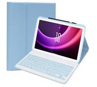 KTOITION Étui clavier pour Lenovo Tab P11 (2ème génération) 11,5" TB350FU/TB350XU - Étui (allemand) avec clavier pour Lenovo Tab P11 2ème génération - Étui de protection, bleu