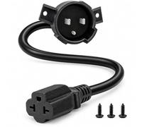 Ktolplao Adaptateur de port de charge pour cordons américains avec The Club | Prise d'alimentation standard et convertisseur de rechange avec accessoire de chariot de golf électrique, durable, robuste