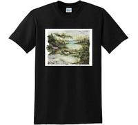 KTOPMC diyi QWZ Bon Iver T Shirt Self Titled Album Black(Large)