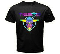 KTOPMC DJ Tiesto t Shirts männer Schwarz pour Homme avec Logo Trance House Music Variant Noir Taille XS à 3XL, Couleur 10(X-Large)