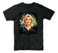 KTOPMC DrDoctor Who White Yellow Black Red Mens t Shirt Men 13th Doctor Alice X Zhang (Black) (Gents)(X-Large)