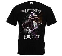 KTOPMC Drizzt Do'Urden The Crystal Shard Forgotten Realms Salvatore T-Shirt Size(Small)