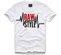 KTOPMC T-T-Shirts à Manches Courtes Raw Style Hardstyle Trance Techno Rave Party(X-Large)