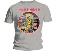KTOPMC Vintage Killers Album T-T-Shirts à Manches Courtes-Heather Grey(Medium)