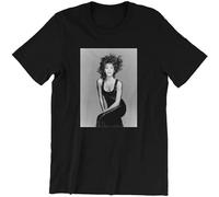 KTOPMC Whitney Houston T T-Shirts à Manches Courtes I Will Always Love You Dance with Somebody Bodyguard Black(Small)