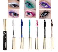 KTouler 6 Couleurs Mascara coloré, Voluminant, Durable, Imperméable à l’eau, Végétalien, Pinceau fin, Maquillage naturel des yeux