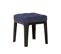 KTREZ Tabouret de coiffeuse multifonctionnel en latex avec coussin en latex - Tabouret carré en plastique - Tabouret à langer - Tabouret de maquillage - Petit tabouret ottoman Otto - Bleu foncé