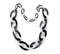 Ktrezs Long Exagéré Acrylique Collier Personnalité Féminine Rétro Résine Plastique Chandail Chaîne Couleurs Mode Acrylique Bijoux A