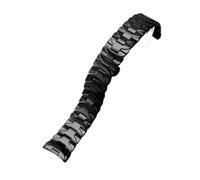 KTRSAVSSA Bracelet de montre en acier noir avec maillons incurvés 22 à 24 mm, compatible les bracelets Panerai Premium inoxydable massif, accessoires luxe(Black,24mm)