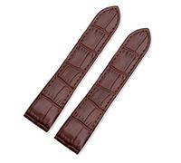 KTRSAVSSA Bracelet de montre en cuir étanche compatible avec Cartier Santos 100, bracelet à boucle déployante for homme et femme, 20 mm et 23 mm(Brown-No buckle,20mm)