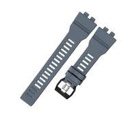 KTRSAVSSA Bracelet de montre en silicone compatible avec Casio GBA-800 GBD-800, bracelet résine et G-Shock, caoutchouc étanche for homme, accessoires noirs(Gray)