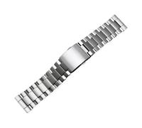 KTRSAVSSA Bracelet en acier inoxydable for homme compatible avec les montres Diesel DZ4318 et DZ4283, bracelet métal massif à extrémité incurvée(Silver)