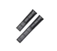 KTRSAVSSA Bracelet En Cuir Neuf Compatible Avec La Montre Tag Heuer Carrera Monaco, Bracelet Noir Et Marron, 19 Mm, 20 Mm, 22 Mm(Black-no buckle,22mm)