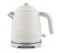 SWEISS Bouilloire électrique KTS8 Vintage – 1L, Inox, 1000W, Arrêt auto, Base pivotante 360° Beige