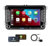 KTTCORLP Linux Autoradio Carplay Golf 6 5 VW Passat Jetta Caddy Polo CC Tiguan EOS T5 Skoda, 7 Pouces sans Fil Carplay & Android Auto, Puissance élevée/Bluetooth/FM/AM Radio/USB/DSP/RDS/SWC