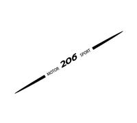 KTTEAN Voiture Autocollants, pour Peugeot 206 Emblème de Logo de Voiture Badge Autocollant Decal Décoration Accessoires,A