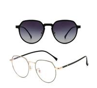 KTUCN Ensemble de lunettes de soleil polarisées à monture intégrale, monture tendance, clips magnétiques, double usage, pour la conduite, BH01