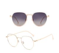 KTUCN Ensemble de lunettes de soleil polarisées à monture intégrale, monture tendance, clips magnétiques, double usage, pour la conduite, 5, BH01