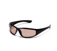 KTUCN Lunettes de soleil argentées Y2K, couleur creuse, futuriste, sens de la technologie, filles sexy, net rouge, chant