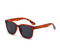 KTUCN Lunettes de soleil carrées rétro 2025 classiques vintage pour femmes, surdimensionnées, pour hommes et femmes, style rétro léopard, UV400, h, thé léopard
