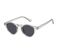 KTUCN Lunettes de soleil ovales pour hommes, petites, transparentes, classiques, UV400, tendance, pour femmes, 4 gris, BH01