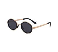 KTUCN Lunettes de soleil polarisées à monture ronde 2025, unisexes, protection UV400, anti-UV, pour l'extérieur, la conduite, les fêtes, sans vis, tendance, C4, HFA, 001
