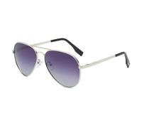 KTUCN Lunettes de soleil polarisées pour hommes, métal noir, lunettes de soleil tendance pour hommes, lunettes de soleil pour la conduite, les vacances, UV400, gris argenté, p
