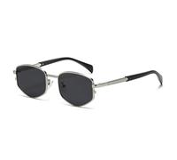 KTUCN Lunettes de soleil polygonales vintage pour femmes et hommes, verres à rivets, verres de conduite rétro carrés en métal, cadeau pour femmes, UV400, h, thé doré