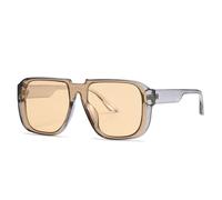 KTUCN Lunettes de soleil rétro monobloc, style miroir, protection UV400, pour homme et femme, taille 04,