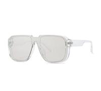 KTUCN Lunettes de soleil rétro monobloc, style miroir, protection UV400, pour homme et femme, taille 06,