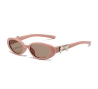 KTUCN Lunettes de soleil rétro ovales à nœud pour femmes, monture ovale, tendance, UV400, C4, HFA, 001