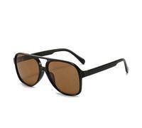 KTUCN Lunettes de soleil rétro polarisées pour hommes et femmes, style vintage, dégradé de couleurs, antireflet, pour l'extérieur, thé noir, P
