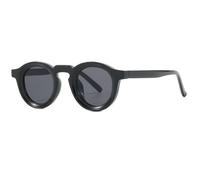 KTUCN Lunettes de soleil rétro pour femmes et hommes, monture transparente, verres transparents, UV400, noires, A
