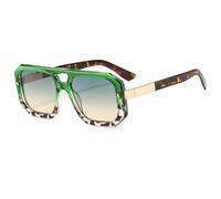 KTUCN Lunettes de soleil rétro pour femmes, style vintage, UV400, vertes, BH01