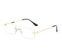 KTUCN Lunettes de soleil unisexes à monture métallique, sans monture, pour soirées en plein air sur la plage, HD3, BH01