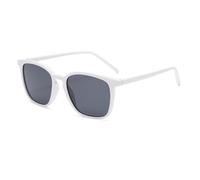 KTUCN Petites lunettes de soleil pour femmes, monture rectangulaire, verres dégradés rétro, UV400, blanches, s