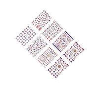 KTUXZCI Petits autocollants pour ongles polyvalents, faciles à utiliser | festivals, pour clouer le jeu sans effort, puis attendre qu'ils soient secs à 90 . 3. Pince épiler pour retirer