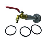 KTUXZCI Robinet pour fût facile à installer. Kit comprenant trois joints | d'étanchéité. Robinet fiable pour fût de 50 gallons. Installation facile. Accessoires pour seau conteneur extérieur.