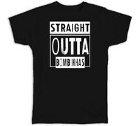 KTVB0A ERSAN Gift T Shirt Damen Kurzarm Straight Outta Bombinhas Beach Travel Souvenir Country Brasil Black(X-Large)