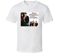KTVB0A Four Weddings and A Funeral Popular 90s Movie Fan T Shirt(Large)