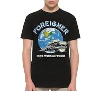 KTVB0A Foxtrot Foreigner - 1978 World Tour T-Shirt(Medium)