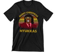 KTVB0A Friday Movie Murry Christmas Nyukkas Vintage Style T-Shirt(Small)