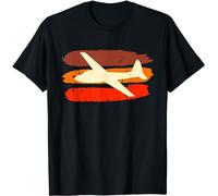 KTVB0A Glider Pilot Hobby Pilot Airfield Retro Vintage T-Shirt(Small)