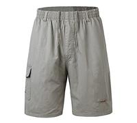 KTWOLEN Short Homme en Coton Casual Pantalon Cargo d’été Taille éLastiquéE d’été Bermuda Short avec Poches