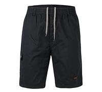 KTWOLEN Short Homme en Coton Casual Pantalon Cargo d’été Taille éLastiquéE d’été Bermuda Short avec Poches