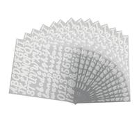 Ktxaby 1176 Pièces 14 Feuilles Autocollants de Lettres et Chiffres, Vinyle Blanc Auto-adhésif pour Boîte aux Lettres, Enseignes et Scrapbooking DIY
