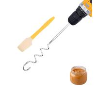 ktxaby Beurre de cacahuète en acier inoxydable mélangeur de beurre de cacahuète avec spatule en silicone Beurre de cacahuète outil pour purée de noix amande crème de noisette